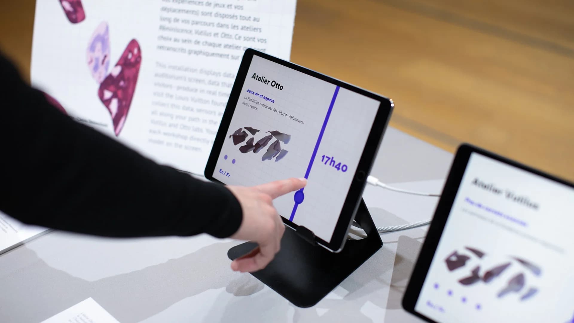 Tablet UI — Atelier Otto interface